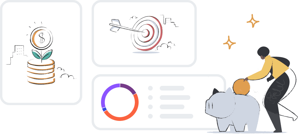 View of target portfolio and friend referrals