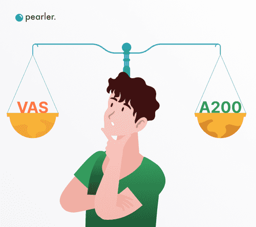 How do I choose between VAS and A200